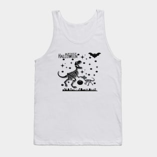 "My Days of Halloween" Dino Skeleton design Tank Top